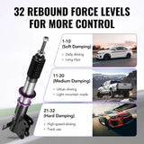 2013-2015 Chevrolet Malibu 32-Way Damping Coilover Shock Absorbers Struts Flashark
