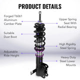2013-2015 Chevrolet Malibu 32-Way Damping Coilover Shock Absorbers Struts Flashark