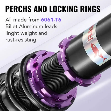 2013-2015 Chevrolet Malibu 32-Way Damping Coilover Shock Absorbers Struts Flashark
