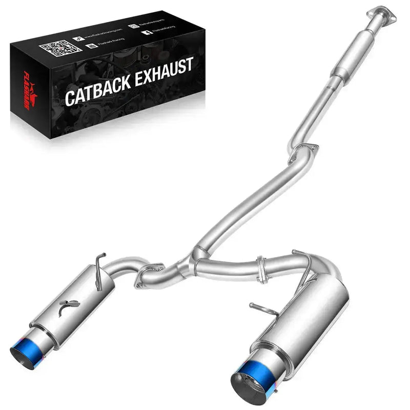2017-2021 Toyota GT86/2022-2024 Toyota GR86 Catback Exhaust with Dual Burnt Tip/Dual Polished Tip/Single Burnt Tip Flashark