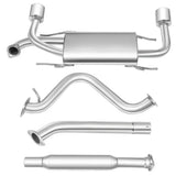 2017-2021 Toyota GT86/2022-2024 Toyota GR86 Catback Exhaust with Dual Burnt Tip/Dual Polished Tip/Single Burnt Tip Flashark