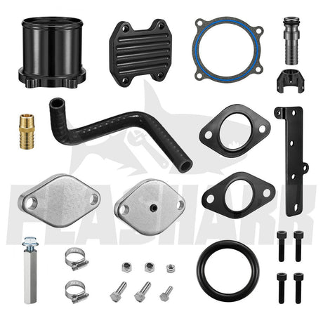 EGR Delete Kit For 2013-2018 Dodge Ram 2500/3500 6.7L Cummins Diesel Plate Cooler & Throttle Valve Flashark