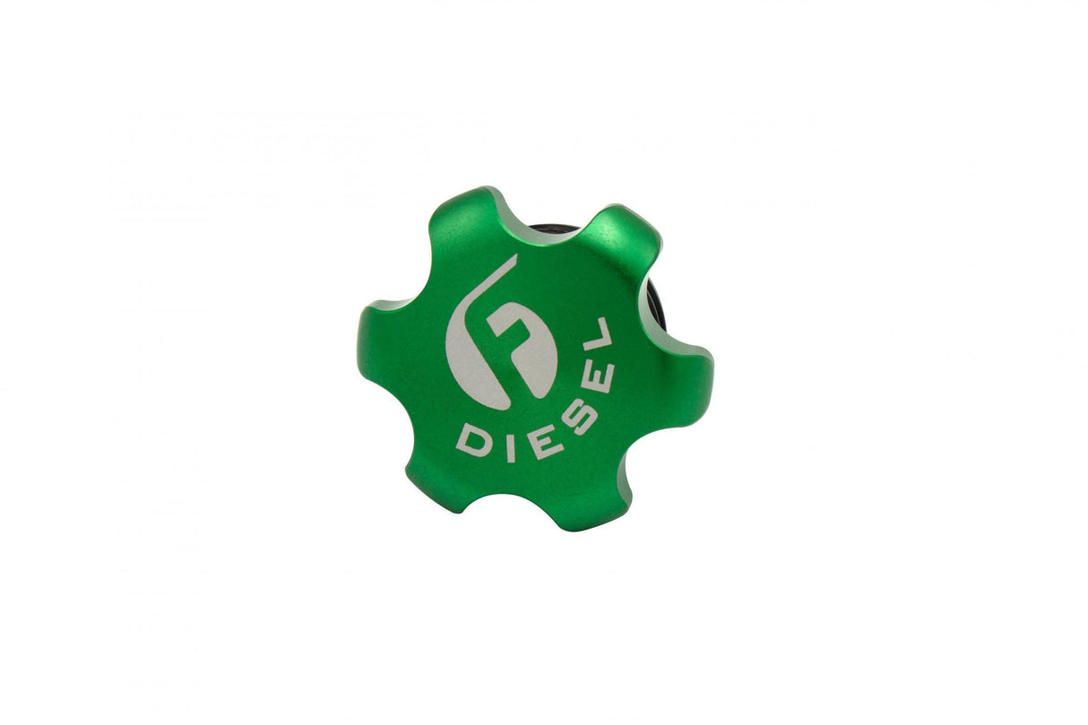 2013-2018 Cummins 6.7L Green Anodized Billet Fuel Cap (FPE-FC-1316-GRN)