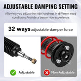 2013-2020 Ford Fusion Coilover Shock Absorbers Struts w/ 32-Way Damping Force Adjustment
