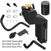 For 2013-2020 Subaru BRZ/Toyota 86/Scion FR-S Baffled Oil Catch Can PCV Side Flashark