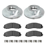 For 2013-2022 Ford Super Duty F250 F350 Brake Rotors and Pads Kit - Front and Rear