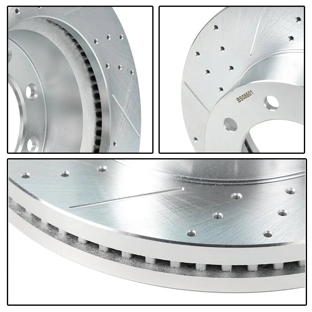 For 2013-2022 Ford Super Duty F250 F350 Brake Rotors and Pads Kit - Front and Rear Flashark