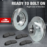 For 2013-2022 Ford Super Duty F250 F350 Brake Rotors and Pads Kit - Front and Rear