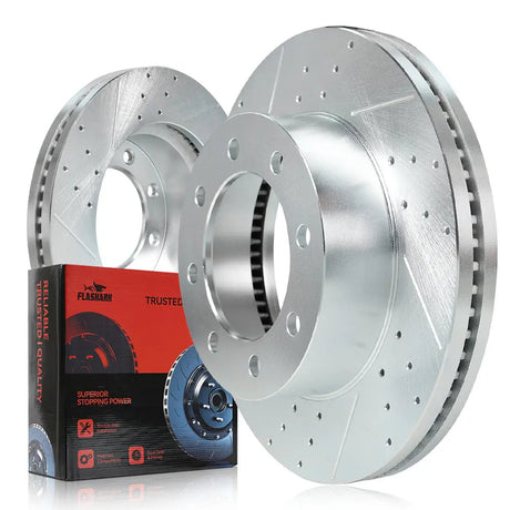 For 2013-2022 Ford Super Duty F250 F350 Brake Rotors and Pads Kit - Front and Rear Flashark