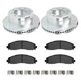 For 2013-2022 Ford Super Duty F250 F350 Brake Rotors and Pads Kit - Front and Rear Flashark