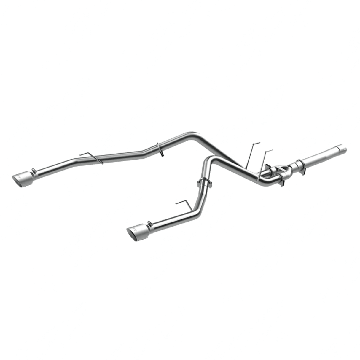 2014-2018 EcoDiesel 3.0L Aluminized Split Rear 2.5" DPF Back Dual Exhaust (S6171AL)
