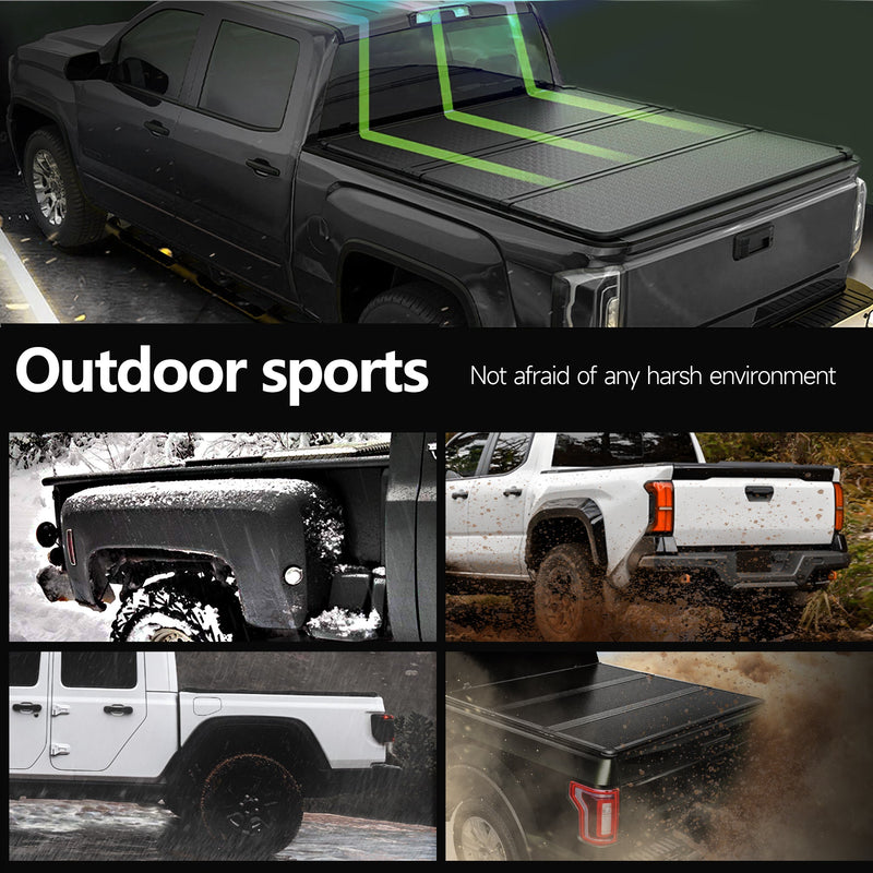 Trucktok 2014-2019 Chevy Silverado Sierra 6.5FT 3-Fold Hard Bed Tonneau Cover