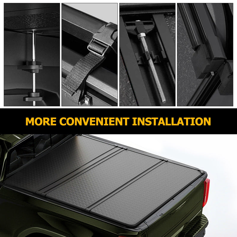 Trucktok 2014-2019 Chevy Silverado Sierra 6.5FT 3-Fold Hard Bed Tonneau Cover