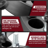 2014-2022 Dodge Ram 2500 3500 / 1988-2013 Chevrolet Silverado GMC 8X6.5 Inches Wheel Spacers 4PCS Flashark