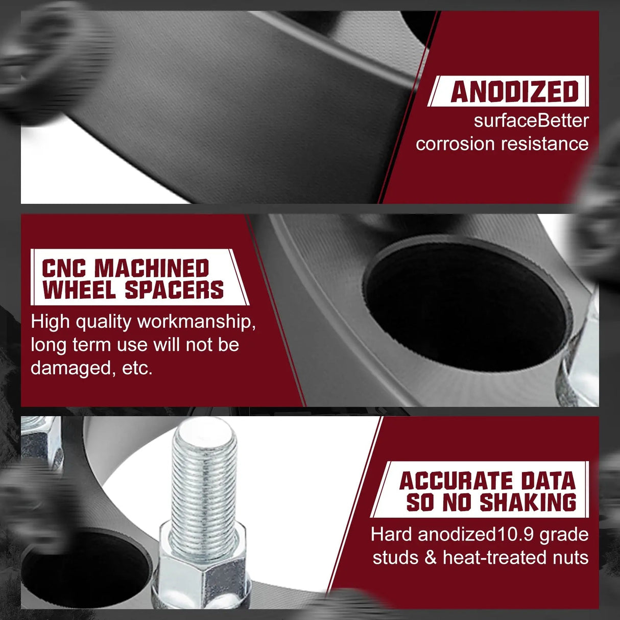 2014-2022 Dodge Ram 2500 3500 / 1988-2013 Chevrolet Silverado GMC 8X6.5 Inches Wheel Spacers 4PCS