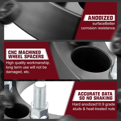 2014-2022 Dodge Ram 2500 3500 / 1988-2013 Chevrolet Silverado GMC 8X6.5 Inches Wheel Spacers 4PCS