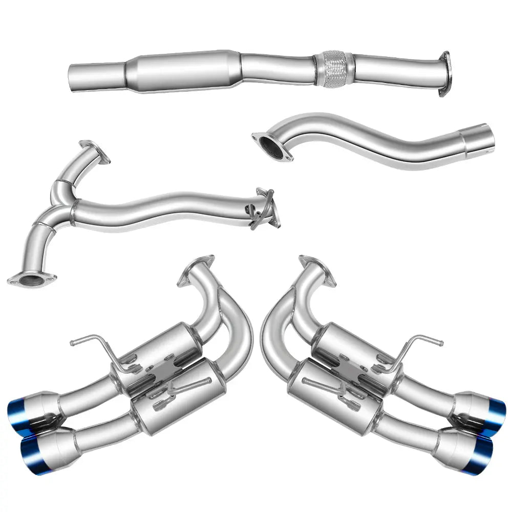 Catback Exhaust & Axle Back for 2015-2021 Subaru WRX / WRX STI | 4" Quad Muffler Tips | N1 Style Burnt Tip