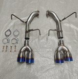 Catback&Axleback Exhaust System for 2015-2021 Subaru WRX / STI, 4-inch Quad Muffler Tips, N1 Style Burnt Tip Flashark