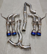 Catback&Axleback Exhaust System for 2015-2021 Subaru WRX / STI, 4-inch Quad Muffler Tips, N1 Style Burnt Tip Flashark