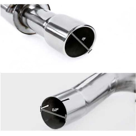 Catback Exhaust System For 2015-2023 Ford Mustang 2.3L EcoBoost W/ N1 Muffler Tip Flashark