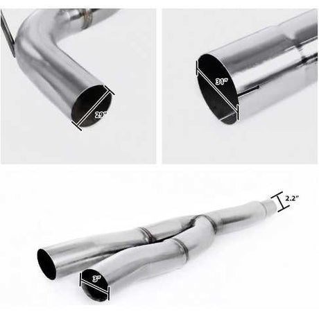 Catback Exhaust System For 2015-2023 Ford Mustang 2.3L EcoBoost W/ N1 Muffler Tip Flashark