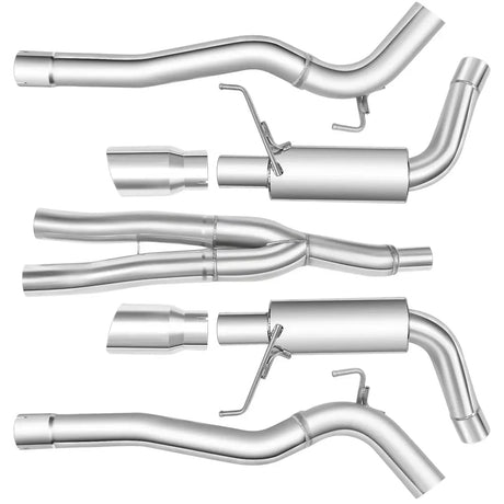 Catback Exhaust System For 2015-2023 Ford Mustang 2.3L EcoBoost W/ N1 Muffler Tip Flashark