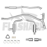 2016-2021 Honda Civic Sedan 1.5L Turbo Catback Exhaust System w/ N1 Tip Flashark