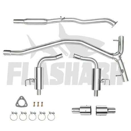 2016-2021 Honda Civic Sedan 1.5L Turbo Catback Exhaust System w/ N1 Tip Flashark