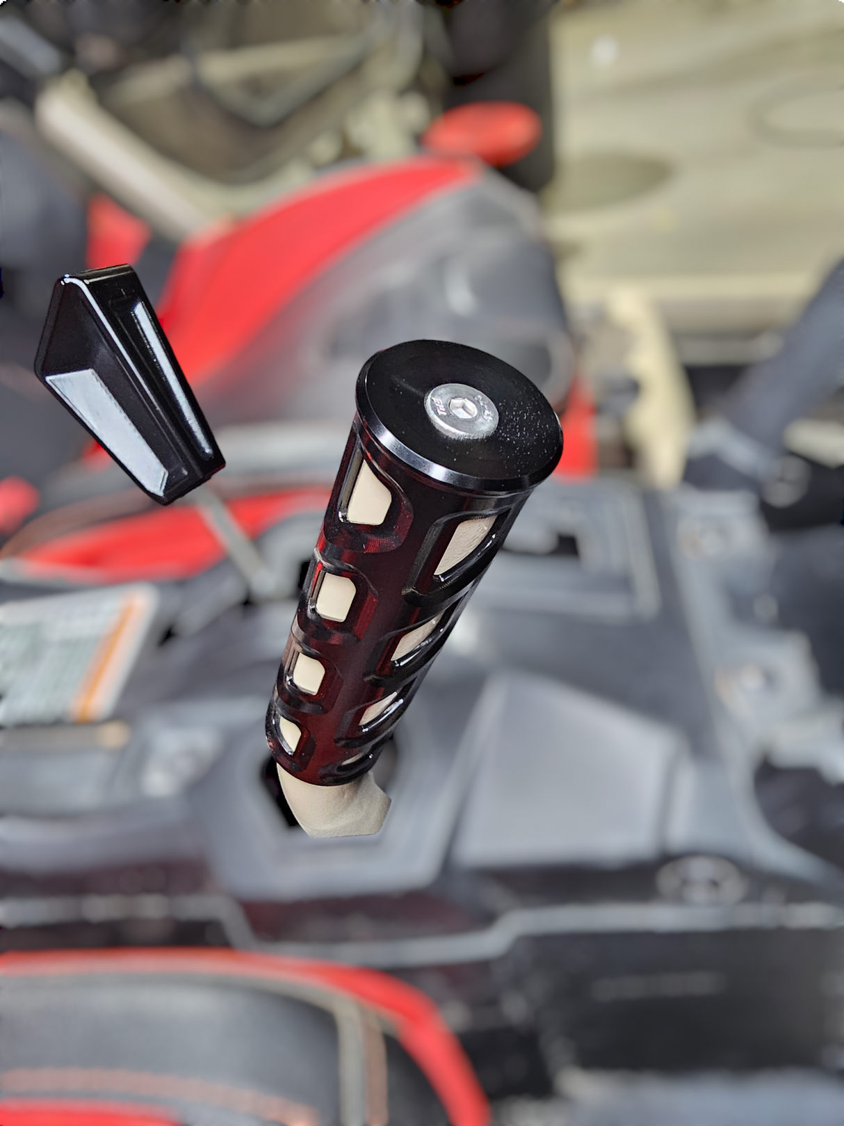 2017 to Current Can-Am X3 Maverick EOD Shift Knob Anodized Black Finish www.elektricoffroad.com