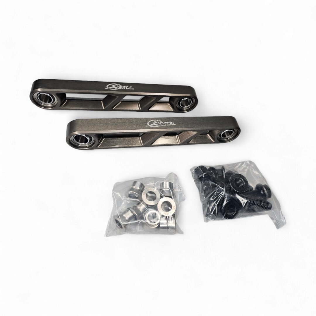 EOD 2017 to Current Can Am X3 Maverick Volt Rear Sway Bar Links with Gun Metal Finish www.elektricoffroad.com
