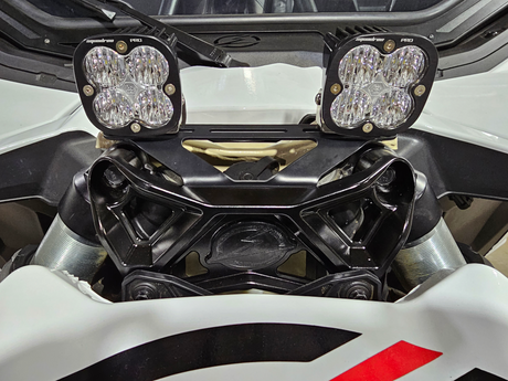EOD 2017 to Current Can Am X3 Maverick Upper Shock Mount Brace with adjustable light mount bracket with Black finish www.elektricoffroad.com