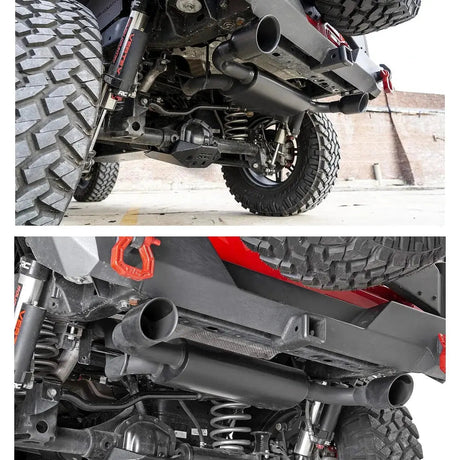 2007-2017 Jeep Wrangler JK (3.6L / 3.8L) & 2018-2023 Jeep Wrangler JL (2.0L / 3.6L) Axle-Back Exhaust System Flashark