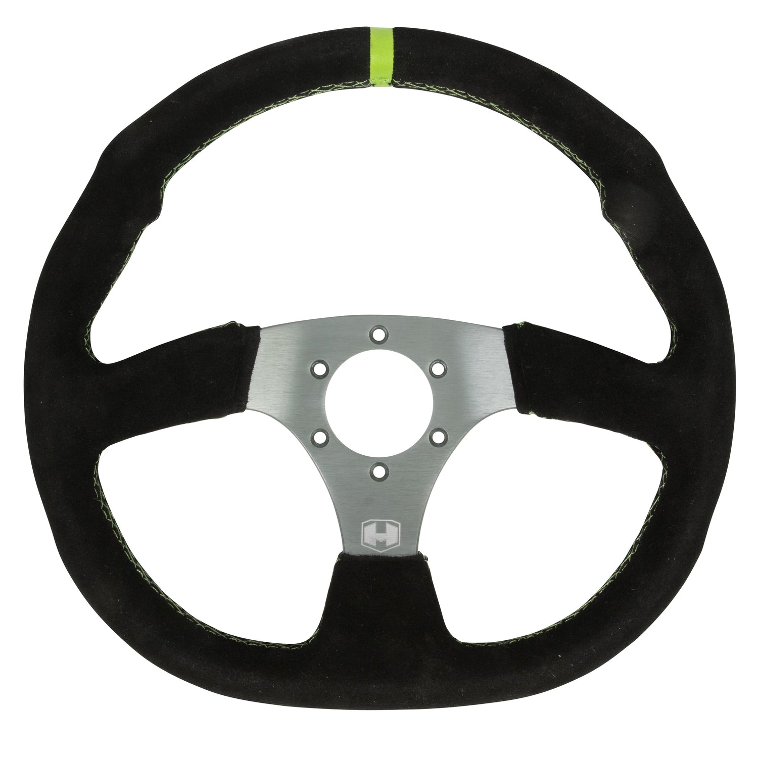 D-Shaped Steering Wheel - 6 Bolt - Hess Motorsports