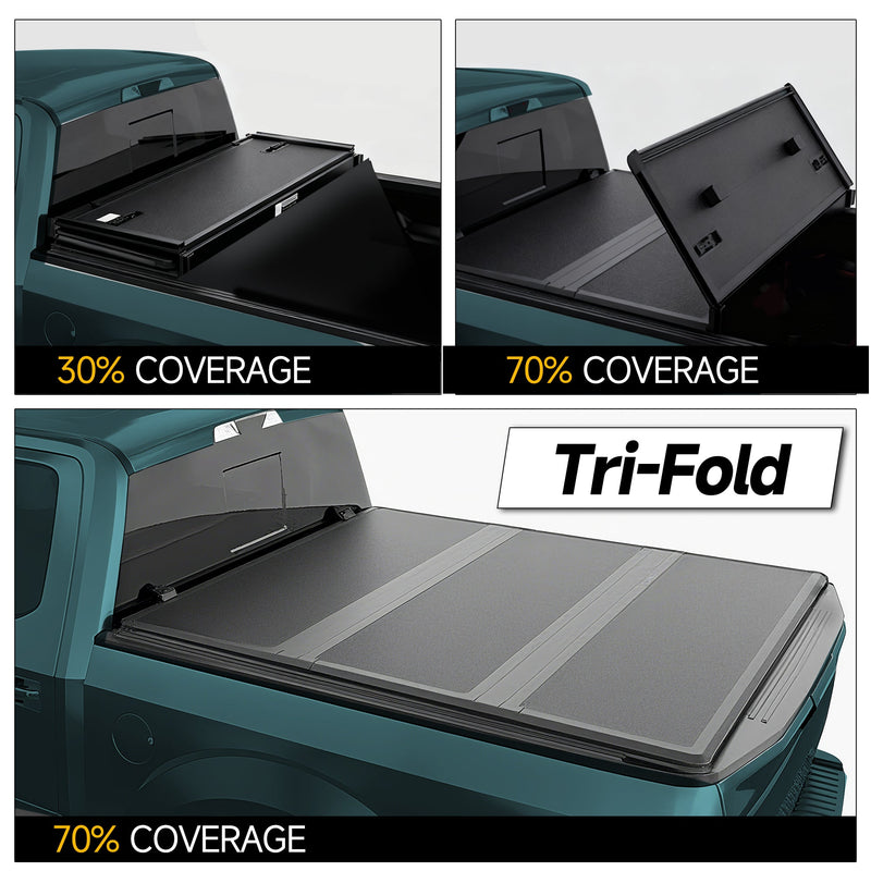 Trucktok 2019-2025 Chevy Silverado Sierra 5.8FT 3-Fold Hard Bed Tonneau Cover