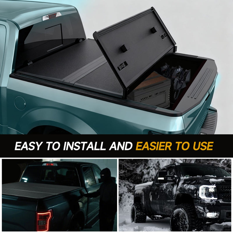 Trucktok 2019-2025 Chevy Silverado Sierra 5.8FT 3-Fold Hard Bed Tonneau Cover