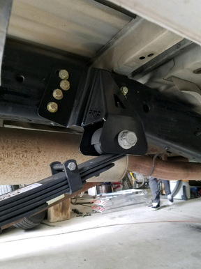 OBS FORD F-250/350 REAR 2008+ LEAF SPRING HANGER CONVERSION BRACKETS PMF Suspension