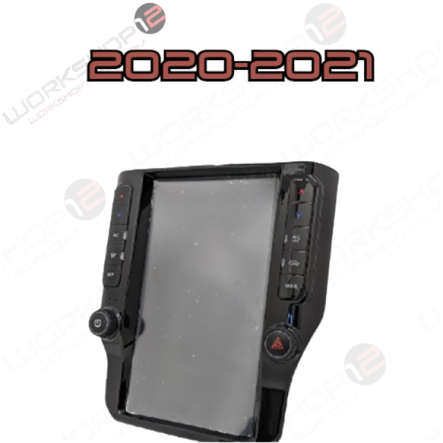 Dodge RAM 2014-2023 Workshop 12 Tesla-Style Screen Workshop 12