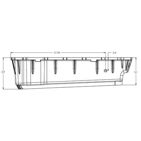 2020-2022 Powerstroke 6.7L HD 10R140 Aluminum Transmission Pan (328053300)