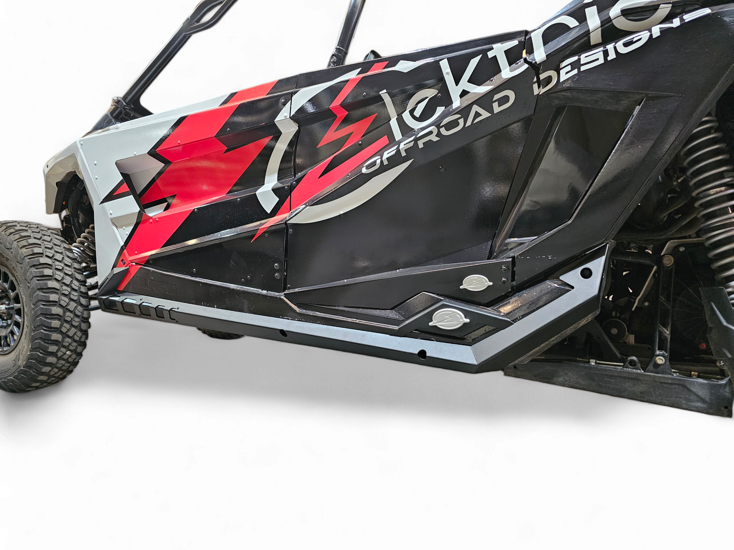 2020-2026 Polaris RZR Pro XP/ Pro R/ Turbo R (4 Seat) Volt Series Rock Guards www.elektricoffroad.com