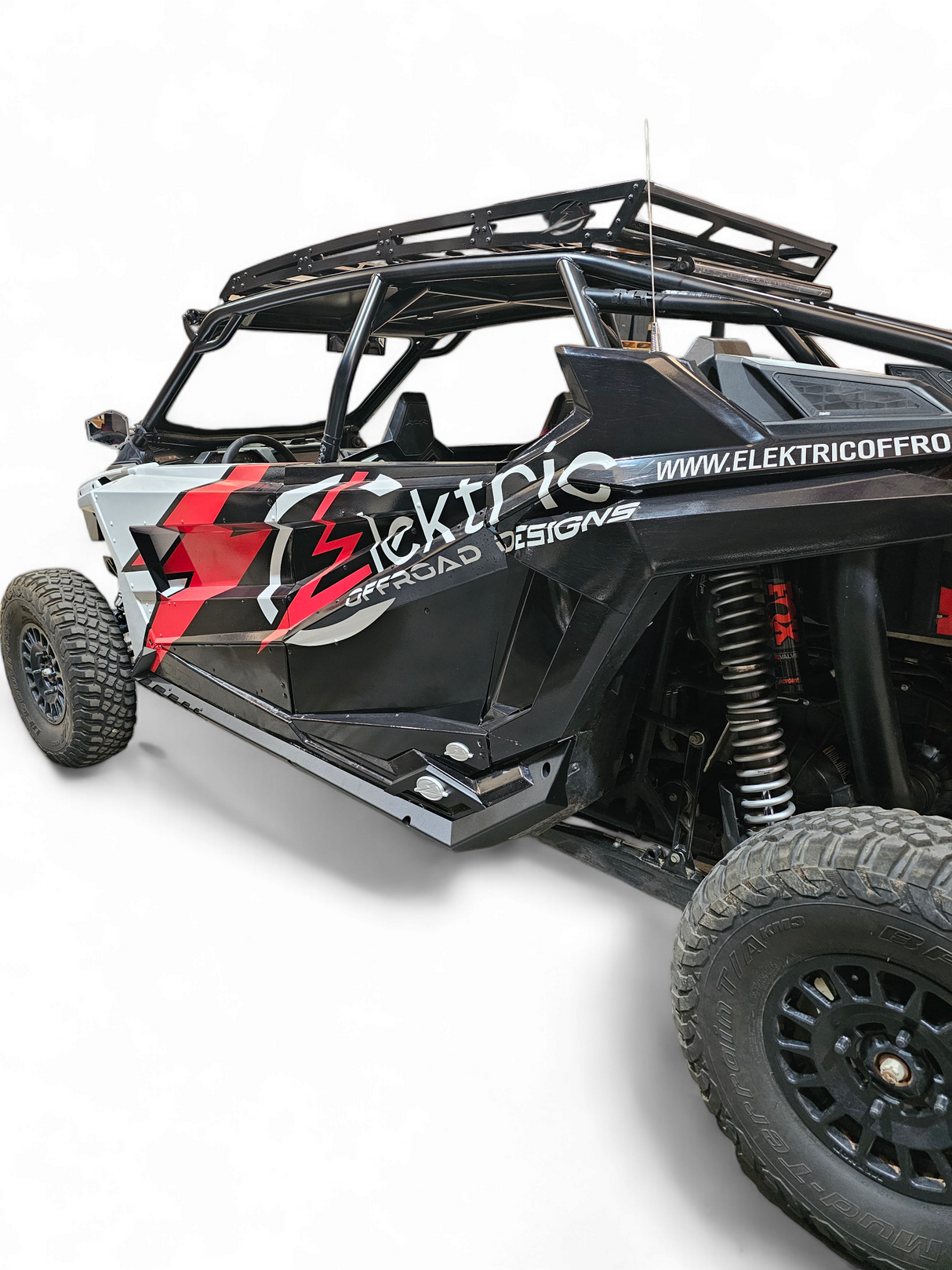 2020-2026 Polaris RZR Pro XP/ Pro R/ Turbo R (4 Seat) Volt Series Rock Guards www.elektricoffroad.com