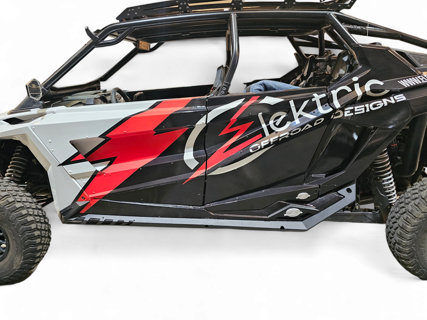 2020-2026 Polaris RZR Pro XP/ Pro R/ Turbo R (4 Seat) Volt Series Rock Guards www.elektricoffroad.com