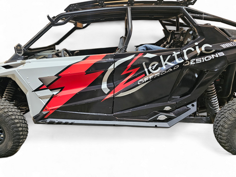 2020-2026 Polaris RZR Pro XP/ Pro R/ Turbo R (4 Seat) Volt Series Rock Guards www.elektricoffroad.com