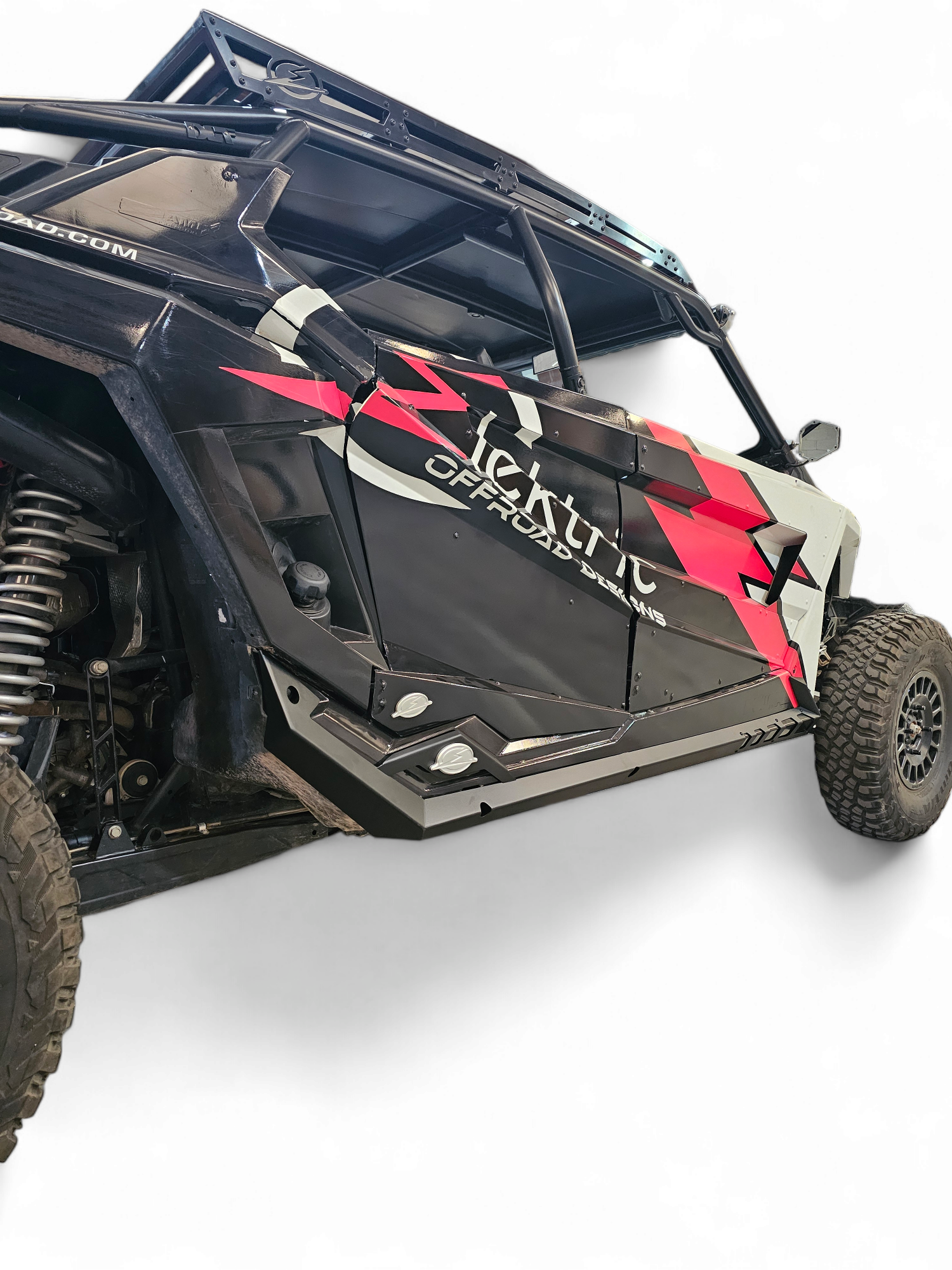 2020-2026 Polaris RZR Pro XP/ Pro R/ Turbo R (4 Seat) Volt Series Rock Guards www.elektricoffroad.com
