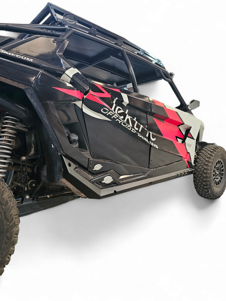 2020-2026 Polaris RZR Pro XP/ Pro R/ Turbo R (4 Seat) Volt Series Rock Guards www.elektricoffroad.com