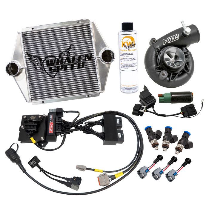 Ensemble turbocompresseur vert WSRD Motec M130 | Modèles Can-Am X3 Turbo RR 2021-2024 (250-305 ch)