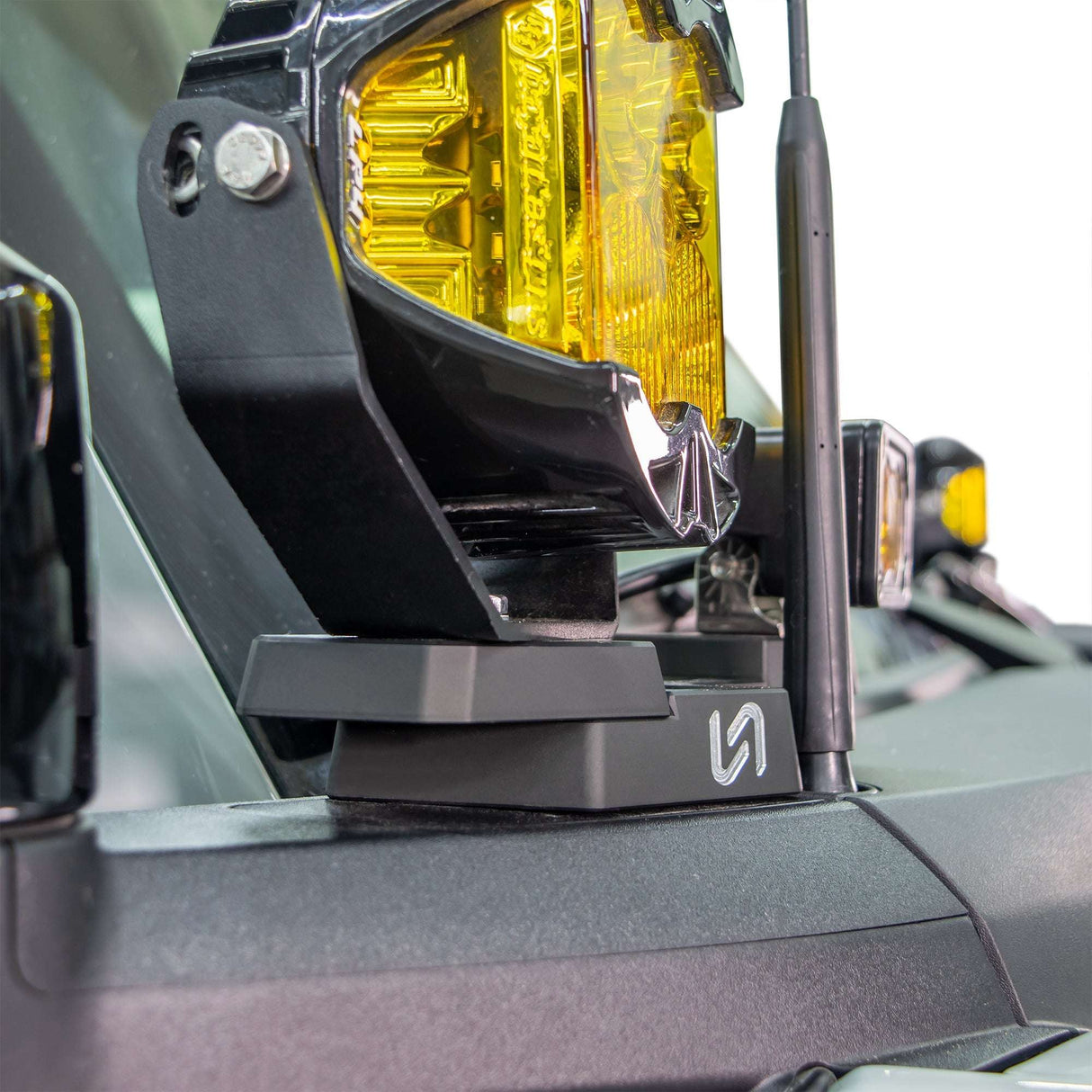 Billet Mirror Light Mount for Ford Bronco (Pair) Turn_Offroad