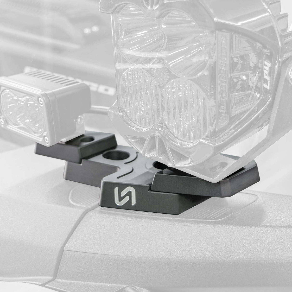 Billet Mirror Light Mount for Ford Bronco (Pair) Turn_Offroad