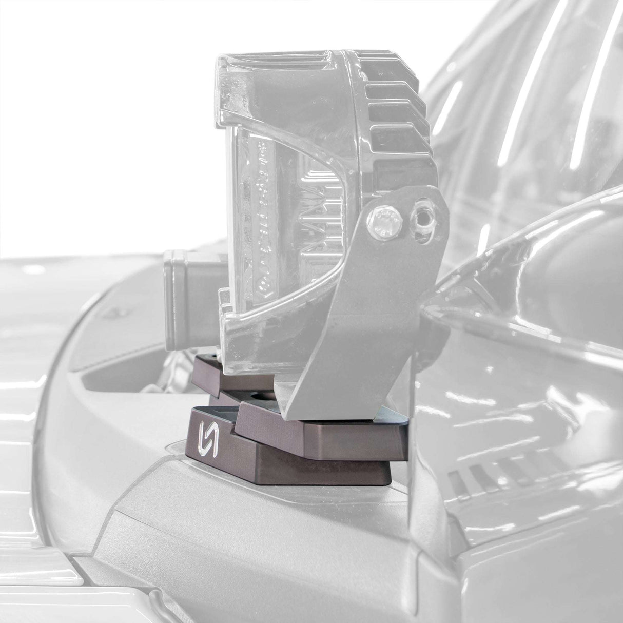 Billet Mirror Light Mount for Ford Bronco (Pair) Turn_Offroad
