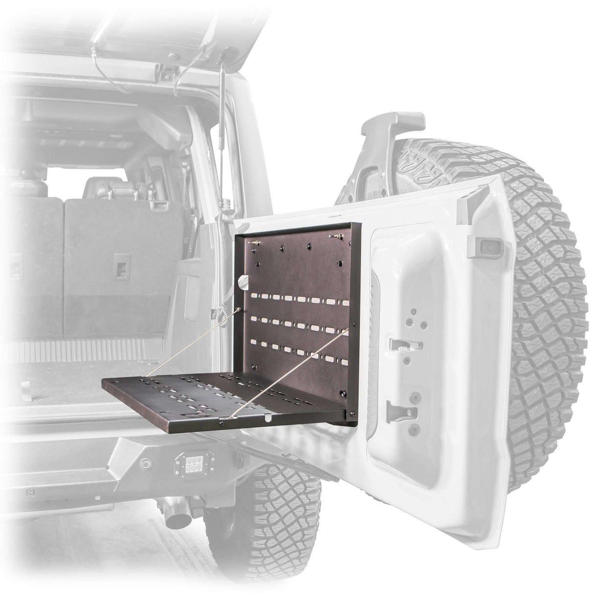 2021-2026 Ford Bronco Fold-Out Trail Table Turn_Offroad