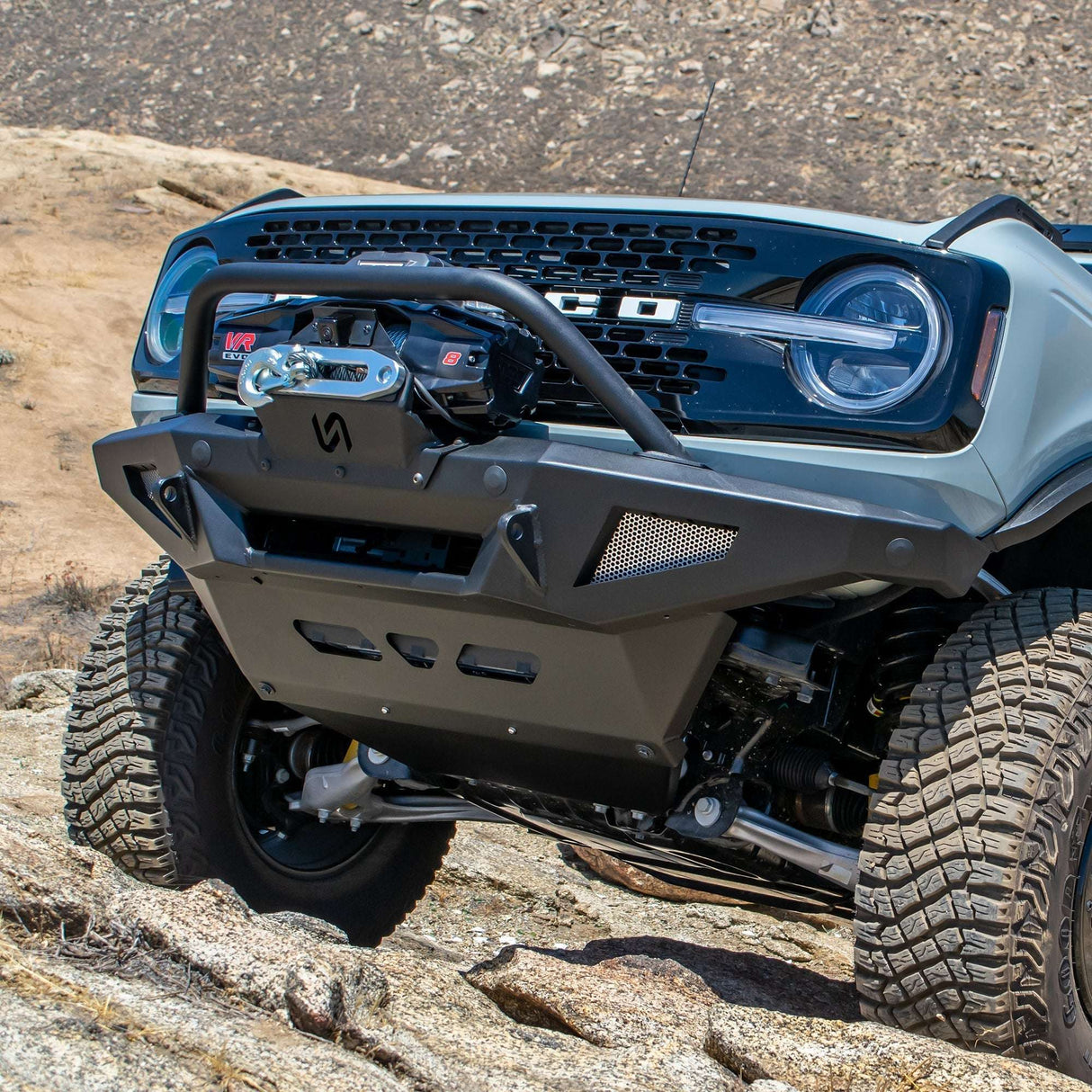 2021-2026 Ford Bronco Front Bumper Package | Bumper | Skid Plate | Winch Mount | Bull Bar Turn_Offroad